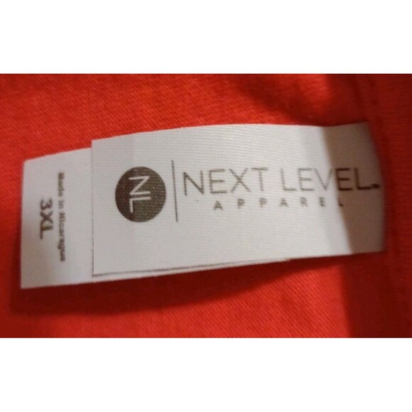 Cute Women's Christmas Handmade Red T-Shirt Sz 3XL "Peace Love Christmas" - Picture 5 of 6